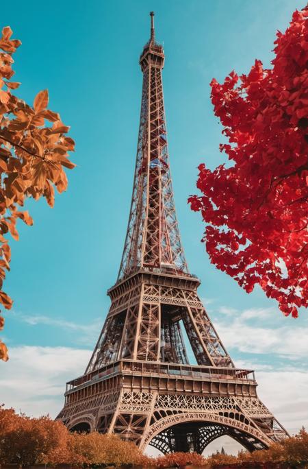 00025-Architecture Photography, eiffel tower, azure and red tones, photo 4k, art work, bright day, 6 k_.png